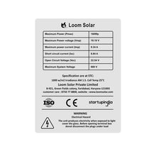 Load image into Gallery viewer, Loom Solar Panel 160 watt - 12 volt Multi Crystalline